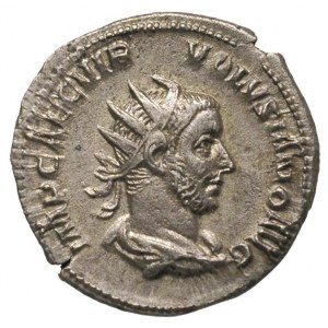 Woluzjan 251-253, antoninian, Rzym, Aw: Popiersie cesar...