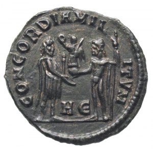 Dioklecjan 284-305, antoninian bilonowy lub 1/4 follisa...