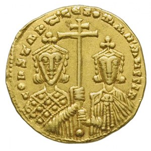 Konstantyn VII i Roman I 920-944, solidus, Konstantynop...