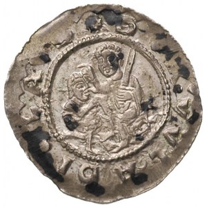 Władysław I 1109-1118/1120-1125, denar, Aw: Władca na t...