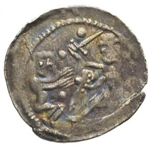Władysław Wygnaniec 1138-1146, denar, Aw: Rycerz zamier...