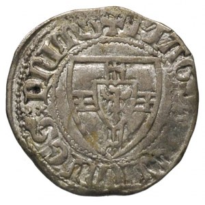 Winrych von Kniprode 1351-1382, szeląg, Aw: Tarcza wiel...