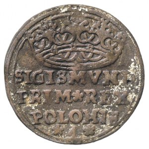 fałszerstwo z epoki grosza 1527, Kraków, miedź 1.73 g, ...