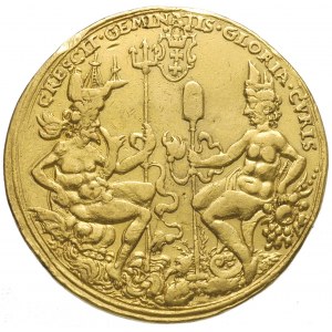 10 dukatów medalowych bez daty (1592), Gdańsk, Aw: Ukor...
