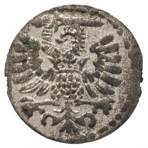denar 1595, Gdańsk, drobna wada blachy, ale ładny egzem...