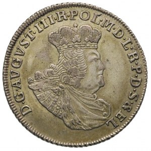 złotówka (30 groszy) 1763, Gdańsk, bardzo ładna, patyna