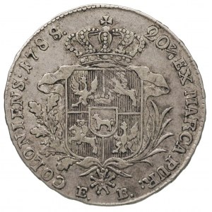 półtalar 1788, Warszawa, litery E - B wąsko rozstawione...