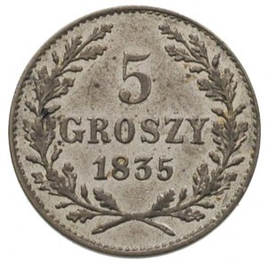 5 groszy 1835, Wiedeń, Plage 296, ładne, patyna