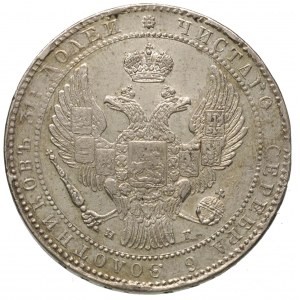 1 1/2 rubla = 10 złotych 1835, Petersburg, korona szero...