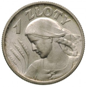 1 złoty 1925, Londyn, Parchimowicz 107 b, bardzo ładne