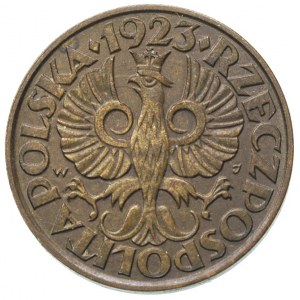 5 groszy 1923, Warszawa, mosiądz, Parchimowicz. 103 a, ...