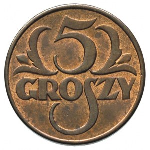 5 groszy 1931, Warszawa, Parchimowicz 103 e, rzadkie i ...
