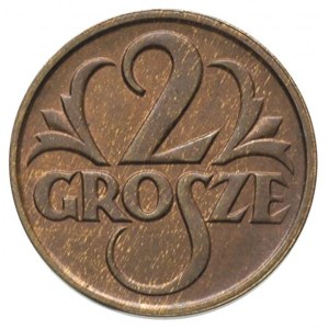 2 grosze 1927, Warszawa, Parchimowicz 102 c, bardzo ład...