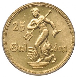 25 guldenów 1930, Berlin, Posąg Neptuna, złoto, Parchim...