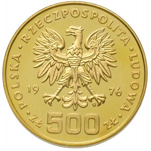 500 złotych 1976, Warszawa, Kazimierz Pułaski, złoto 29...