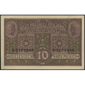 10 marek polskich 9.12.1916, \Generał, \biletów, Lucow...