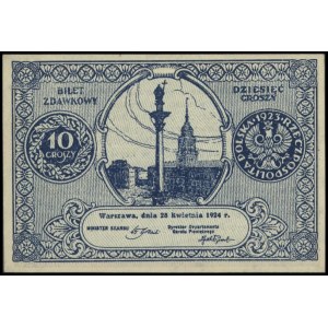 10 groszy 28.04.1924, Lucow 701 R2, Miłczak 44