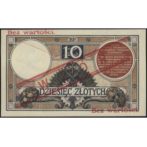 10 złotych 15.07.1924, II Emisja, seria A, WZÓR, Lucow ...