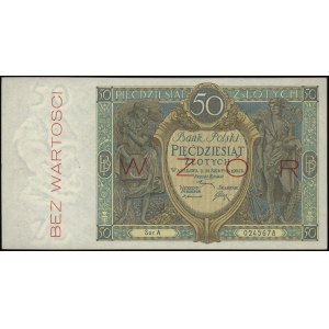50 złotych 28.08.1925, seria A 0245678, WZÓR, Lucow 613...