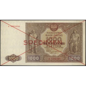 1.000 złotych 15.01.1946, seria A 1234567 - A 8900000, ...