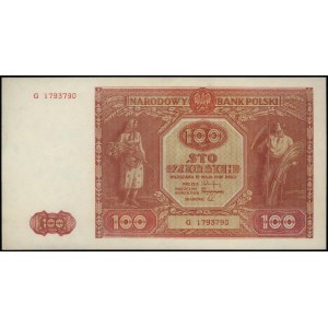 100 złotych 15.05.1946, seria G, Miłczak 129a, minimaln...