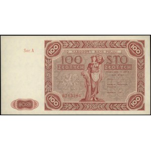 100 złotych 15.07.1947, seria A, Miłczak 131a