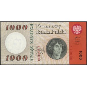 1000 złotych 24.05.1962, seria A 0000000, Miłczak 141Ab...