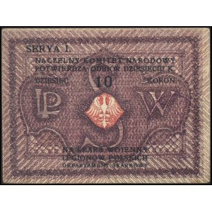 Naczelny Komitet Narodowy, 10 koron, Jabł. 675, Lucow 4...