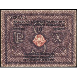 Naczelny Komitet Narodowy, 10 koron, Jabł. 675, Lucow 4...