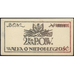 2 korony 1918, datek na Polską Organizację Wojskową, Ja...