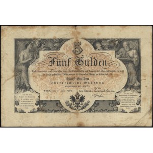 5 guldenów 7.07.1866, Pick-Richter 151.b
