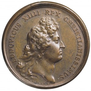 medal na cześć Ludwika XIV króla Francji który przyjął ...