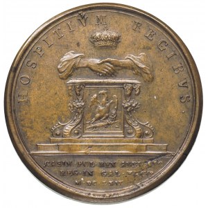 medal na cześć Ludwika XIV króla Francji który przyjął ...