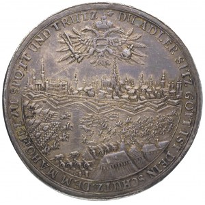 medal upamiętniający bitwę pod Wiedniem w 1683 r., Aw: ...