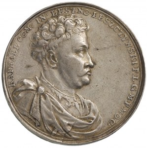 Rafał Leszczyński - medal autorstwa Johanna Reinharda E...