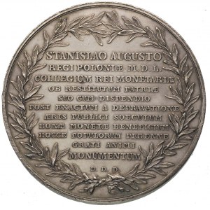 medal autorstwa J.F.Holzhaeussera dedykowany królowi pr...