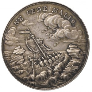 Ne Cede Malis - medal autorstwa J.F. Holzhaeussera ok.1...