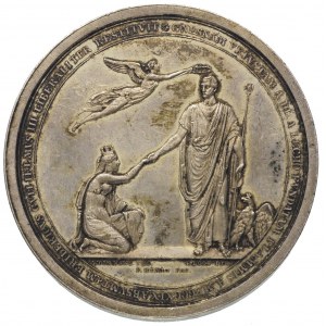 medal wybity z okazji odbudowy Gniezna po pożarze z 182...