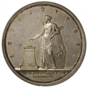 medal wybity z okazji odbudowy Gniezna po pożarze z 182...