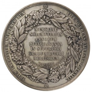 Jan Paskiewicz - 50 lat służby, medal autorstwa J. Minh...