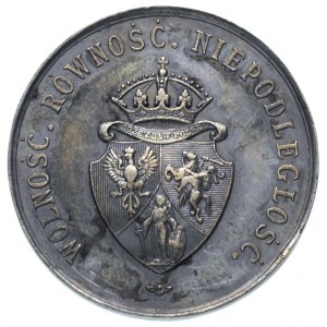 medal na uwłaszczenie włościan przez Rząd Narodowy Pols...