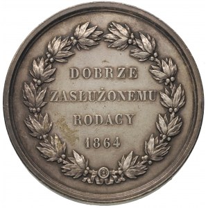 Aleksander Fredro - medal autorstwa Barre’a wybity 1864...