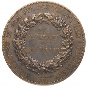 Adam hr. Potocki - medal autorstwa Barre’a wybity w 187...