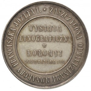 medal z Wystawy Etnograficznej w Kołomyi w 1880 r., Aw:...