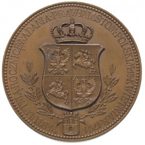 Jan Dekert- medal autorstwa Lauera na 100-lecie Sejmu C...