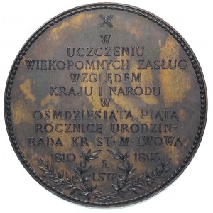 Franciszek Smolka-medal autorstwa A. Scharfa 1895 r., A...