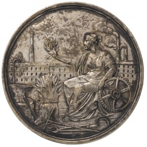 medal Wystawy Przemysłowej w Brzeżanach 1903 r., Aw: Na...