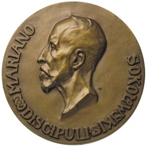 Marian Sokołowski-medal autorstwa Kunzeka z okazji odej...