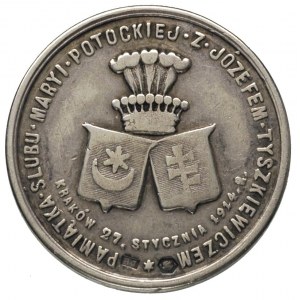 pamiątka ślubu Marii Potockiej z Józefem Tyszkiewiczem,...