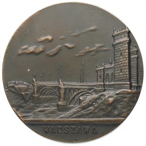 medal z okazji zniszczenia mostu Poniatowskiego 1915 r....